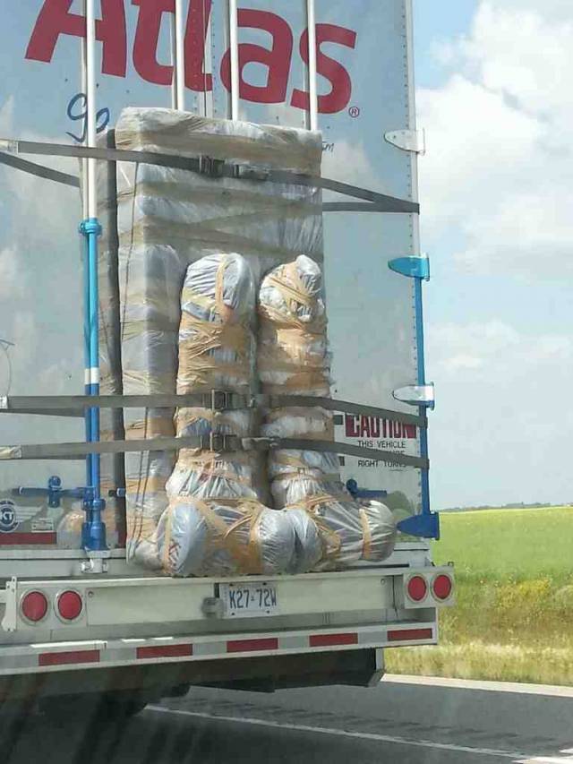 I wonder what he's hauling
