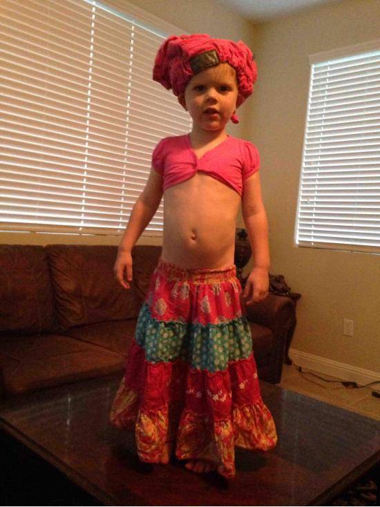 Babysat for my nephews..he says he’s the banana lady.