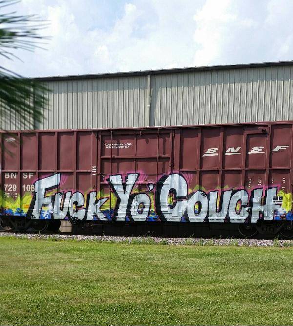 My girlfriend lives by a railroad, she sent me this today