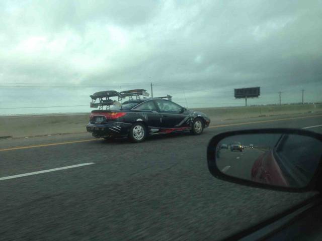 Spoiler Alert! I saw this guy driving down I-45 in Texas