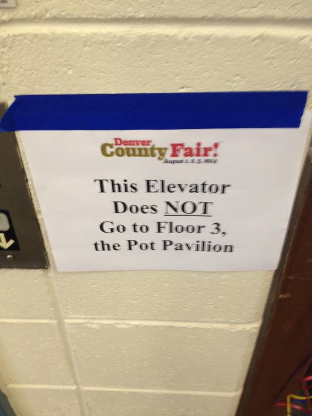 Denver, CO had a county fair. This sign now exists.