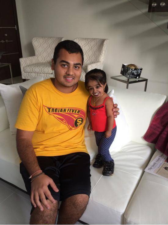I hungout with the shortest woman in the world! Jyoti Amge is 24 inches tall and 21 years old.