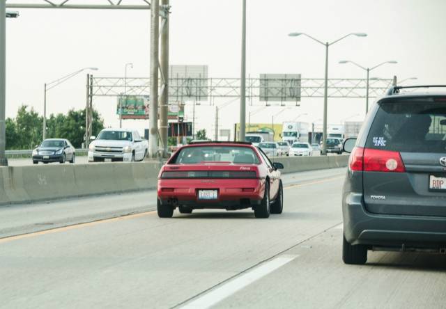 I say wow a fiero they still exist? Then I see the plate.