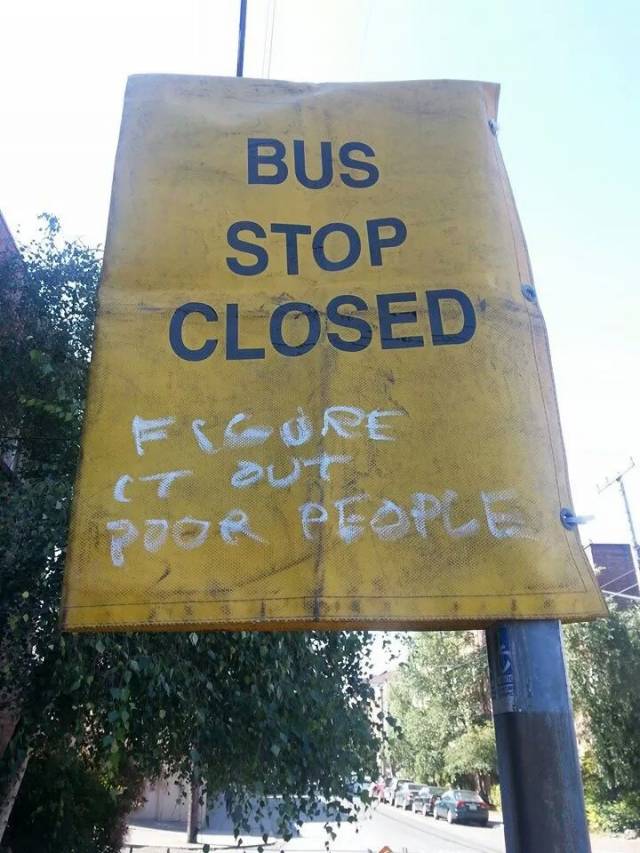My friend saw this today.