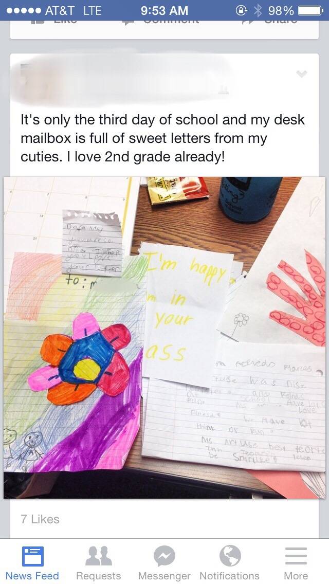 My teacher friend on FB just posted this, so excited for the start of a new school year. I don't think she realizes...