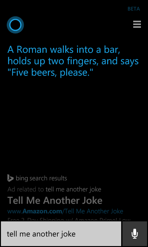 I'm loving Cortana