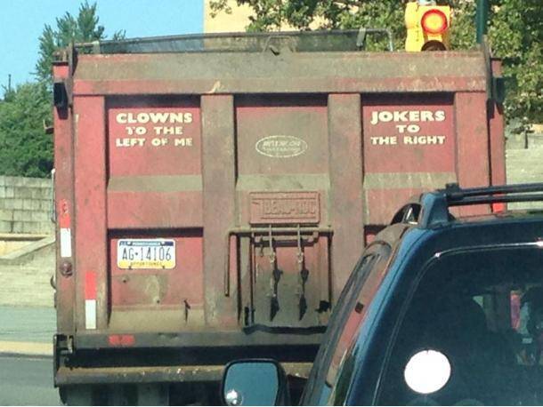 So I’m stuck in traffic when suddenly I get behind this guy