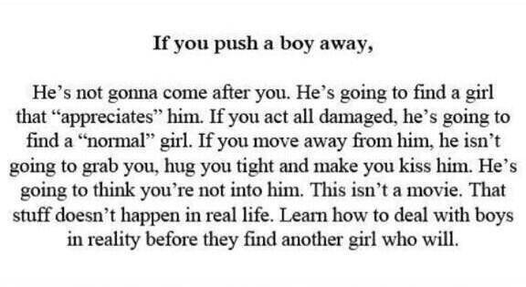 ‘Men love a challenge.’... Who the f*ck told you that?