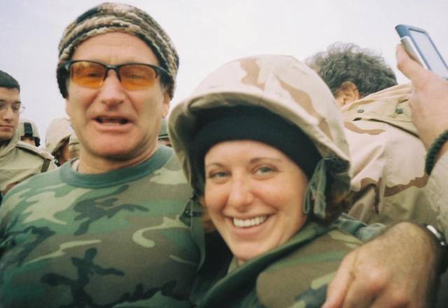 This is how I'll always remember Mr. Williams! Baghdad, 2003. The height of the war, mortars and ground fire, and he was still a funny S.O.B.