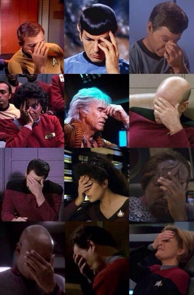 The stress of being in Star Fleet
