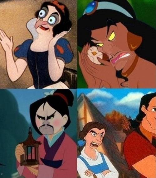 Disney villain face swaps