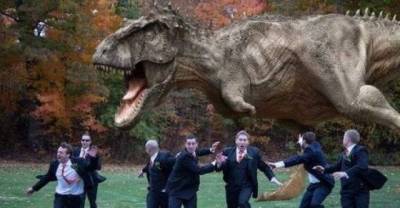 The Groom And Groomsmen Taking It To The Next Level