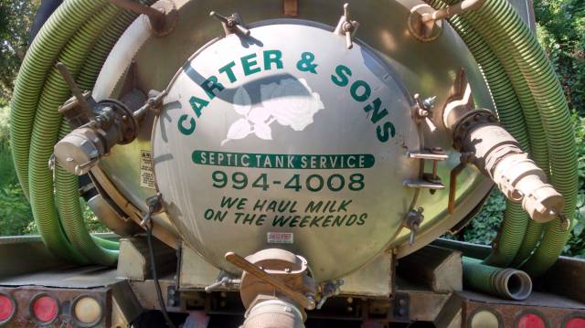 Got a visit from a septic tank service this morning. When asked what kind, the son replied, 