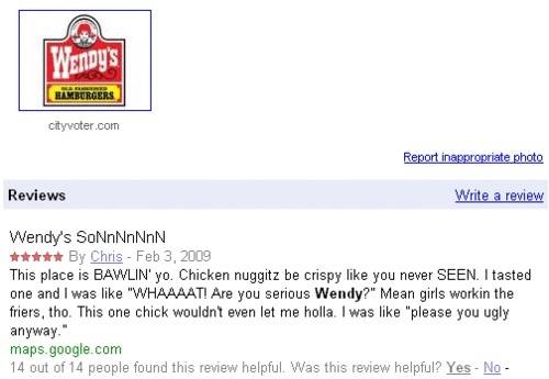 Wendy's new spokesperson. Sales will skyrocket!