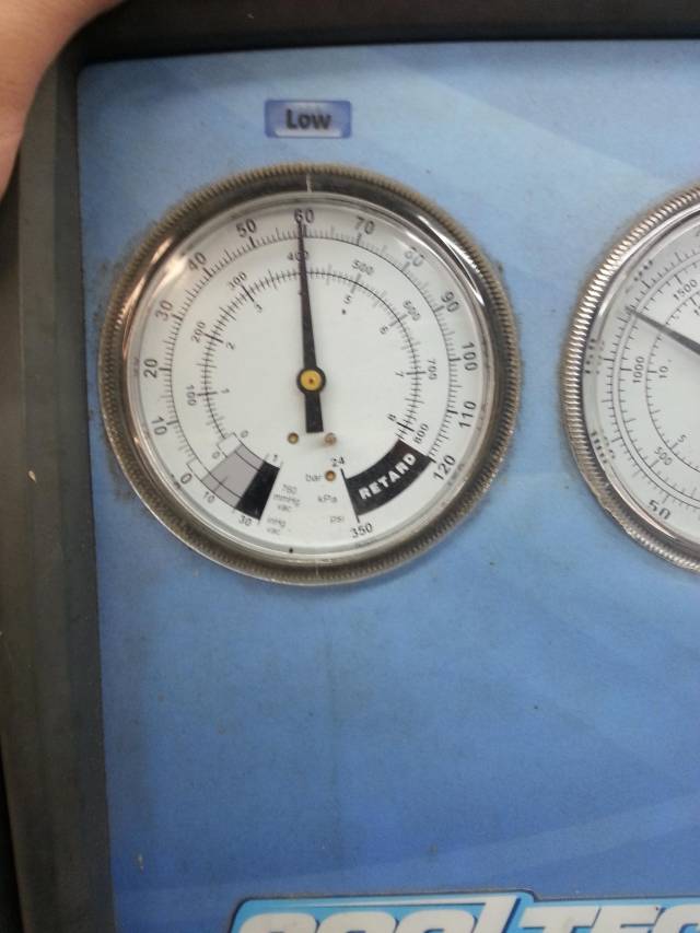 Low to retard pressure