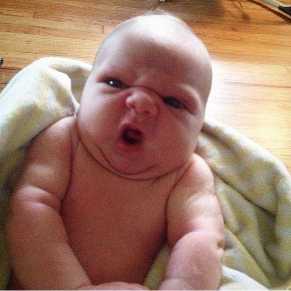 A Facebook friend just posted their newborn baby....