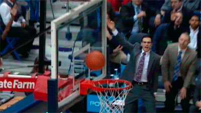 My reaction when I’m watching basketball and then a bunch of invisible gremlins start attacking my nuts