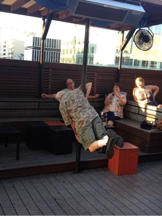 This 86 year old man challenged me to a pole dancing contest while at happy hour, he won.