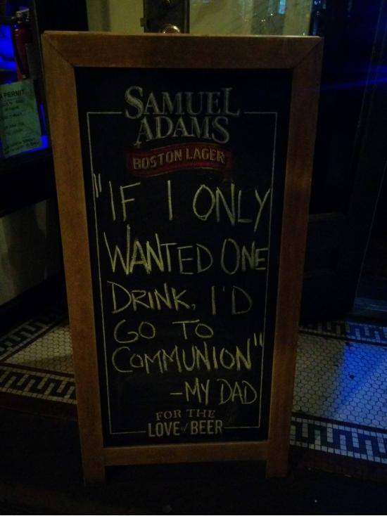 I’m not even catholic.