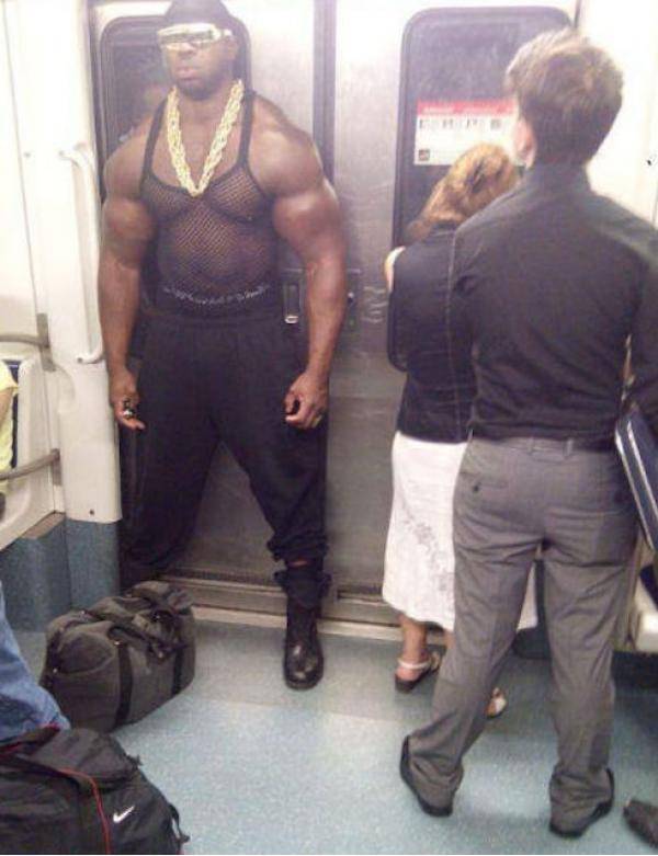 Geordi has really been hitting the gym lately...