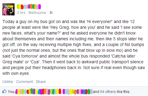 Saw this on my feed today, a happy reminder there is still good things happening in this world.