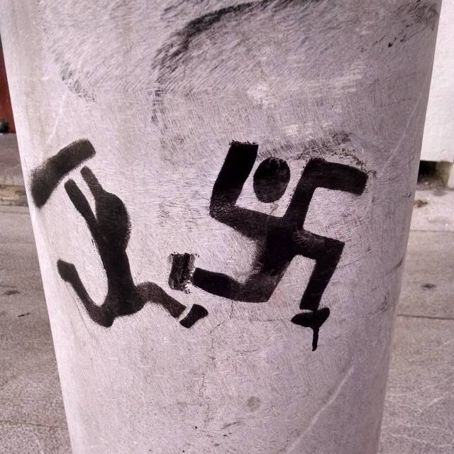 How they deal with swastikas in Granada, Spain