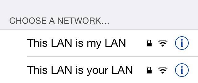 And the winner for best Wi-Fi network name goes to...