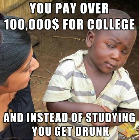 As a non-american reading about American college students