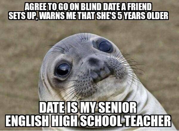 My last year in high school was her first year teaching
