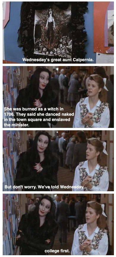 Addams family priorities