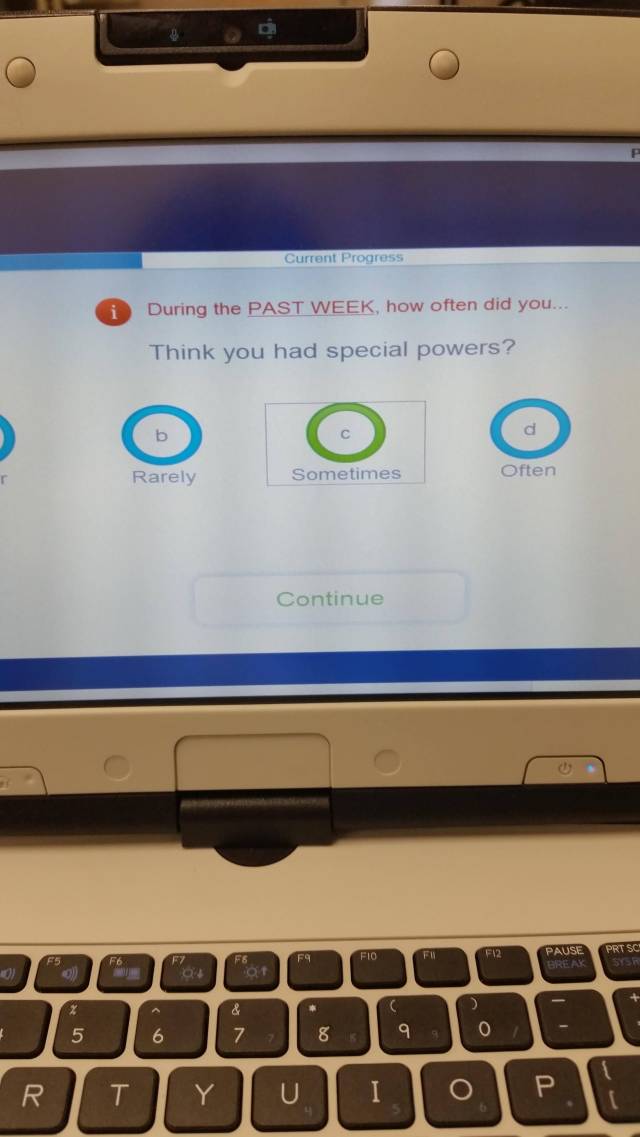 Every time I go to my doctor I have to take a questionnaire, this is one of the questions, and I answer honestly every time.