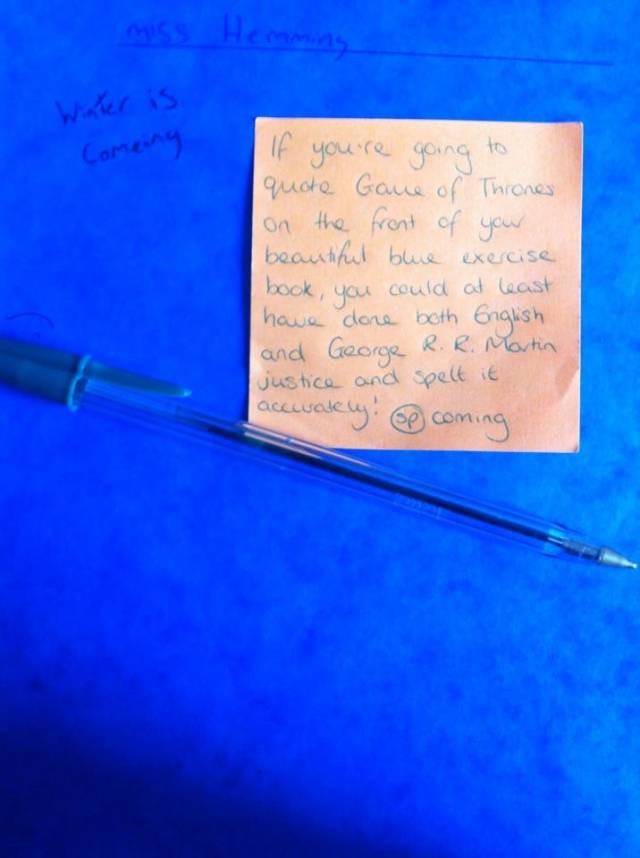 My mates a teacher, this is what she has to put up with