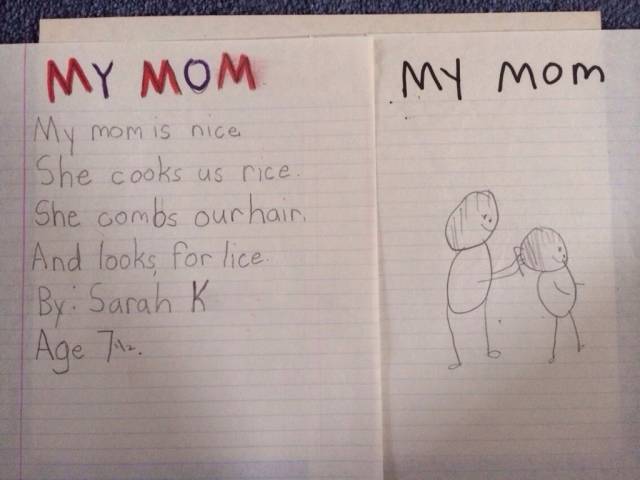 My mom has saved this loving tribute for 25 years.
