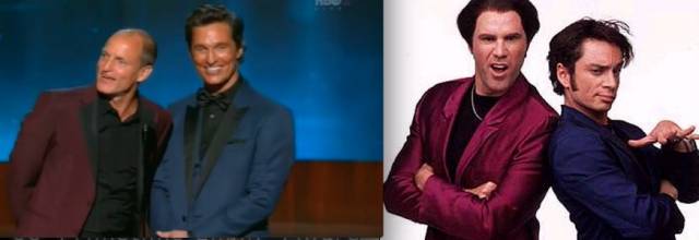 I thought I recognized Woody and Matthew's outfits tonight...
