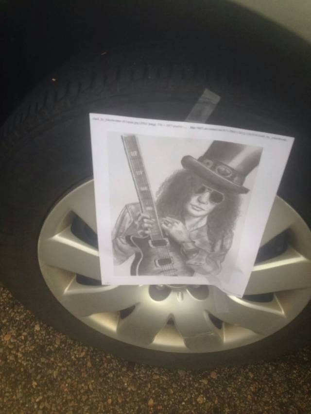 What I found on my wheel today morning
