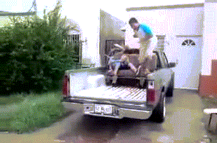 How to exit the back of a pickup truck