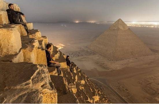 A view from the pyramids.