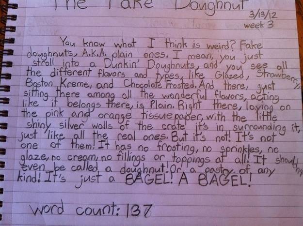 Real Talk about Donuts from a 12 year old (word count: 137)