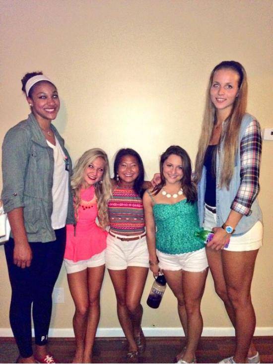 Women Basketball Players vs Cheerleaders
