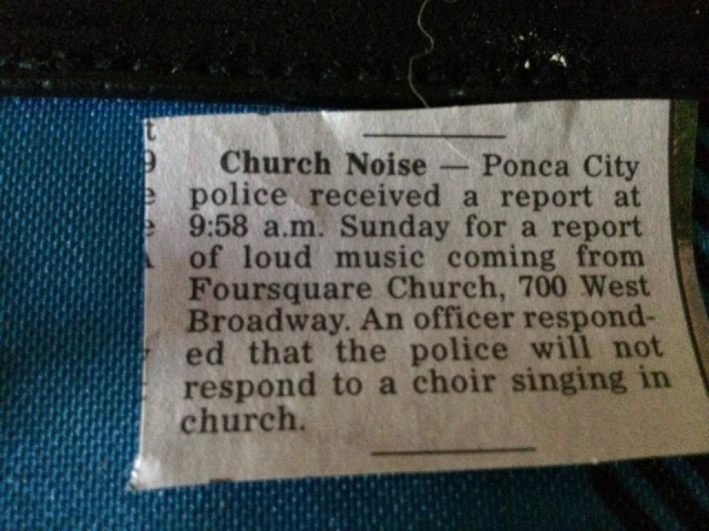 Dear Lord, turn the music down!
