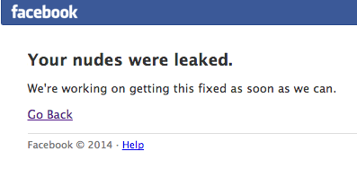 Facebook is down, but at least they are being honest.