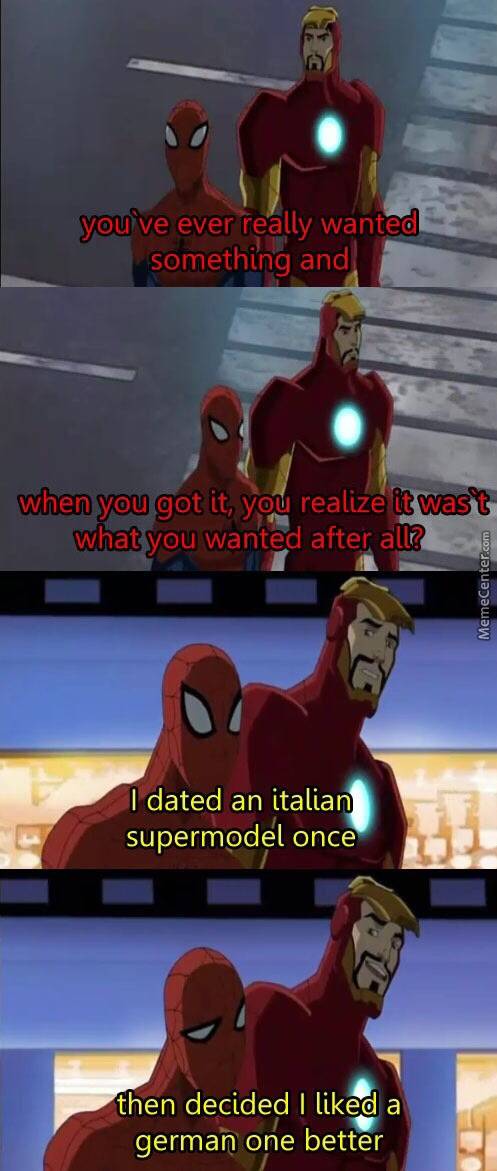 Peter and Tony live in very different worlds.