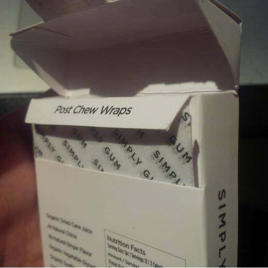 This gum comes with 