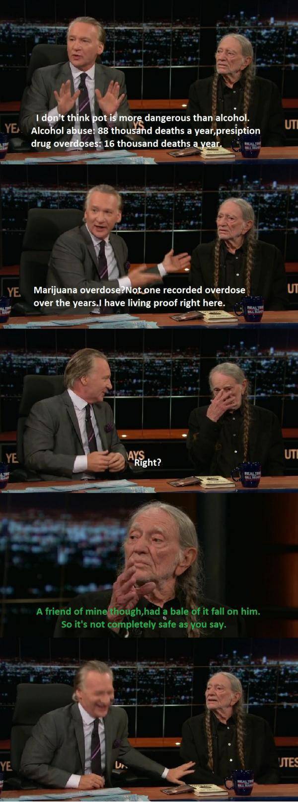 420 marijuanas fell on him.