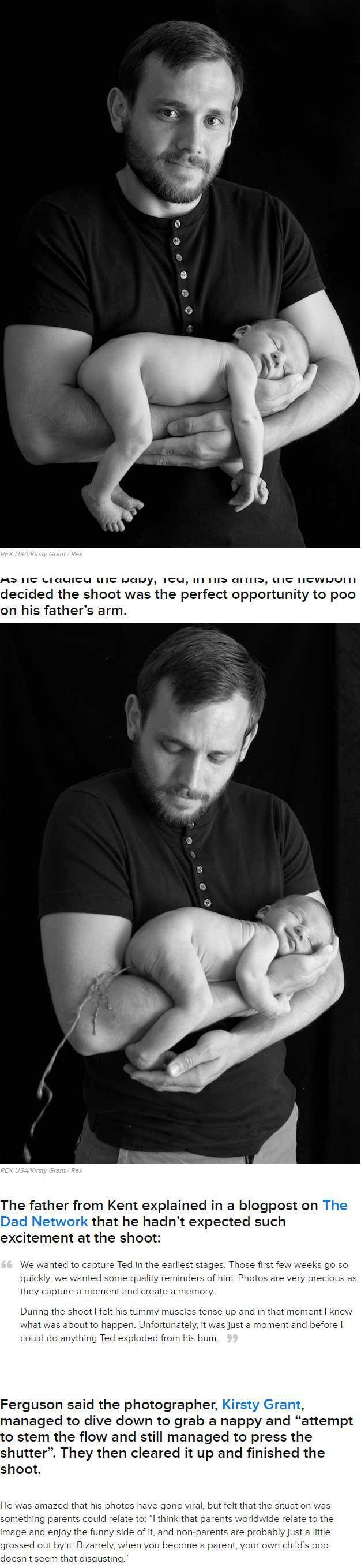 A new father got an unexpected surprise with his newborn Baby