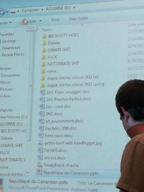 my professor's thumb drive 