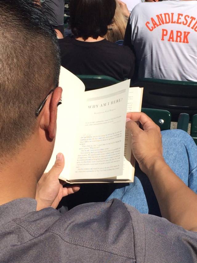 Guy in front of me seems to have gotten his hands on the Cowboys' play book.