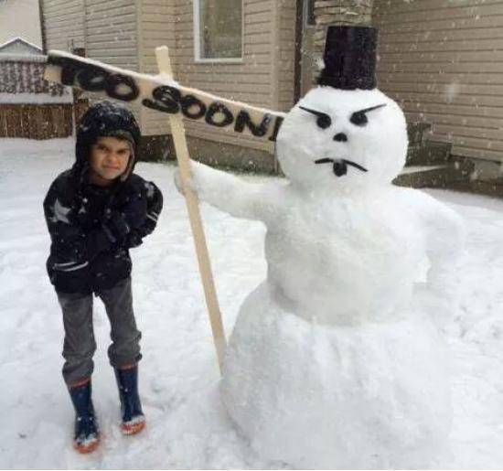 Canada had its first taste of winter today. So we made the best of it.