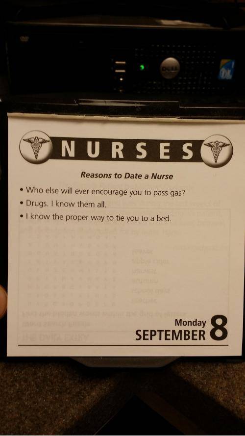 Saw at work today... I work at a hospital.