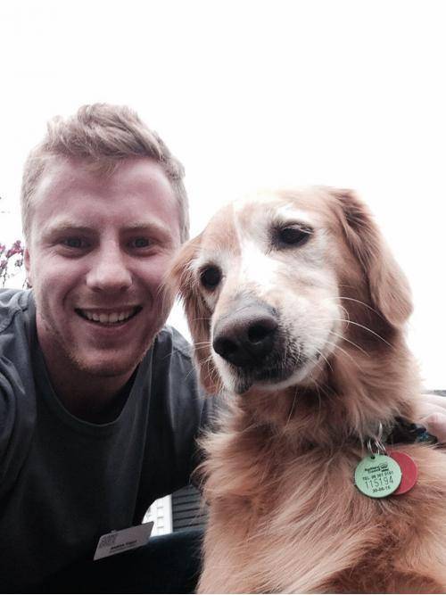 This is Tana. He is a disability dog that can predict his owners seizures one hour before they happen...and he’s handsome.